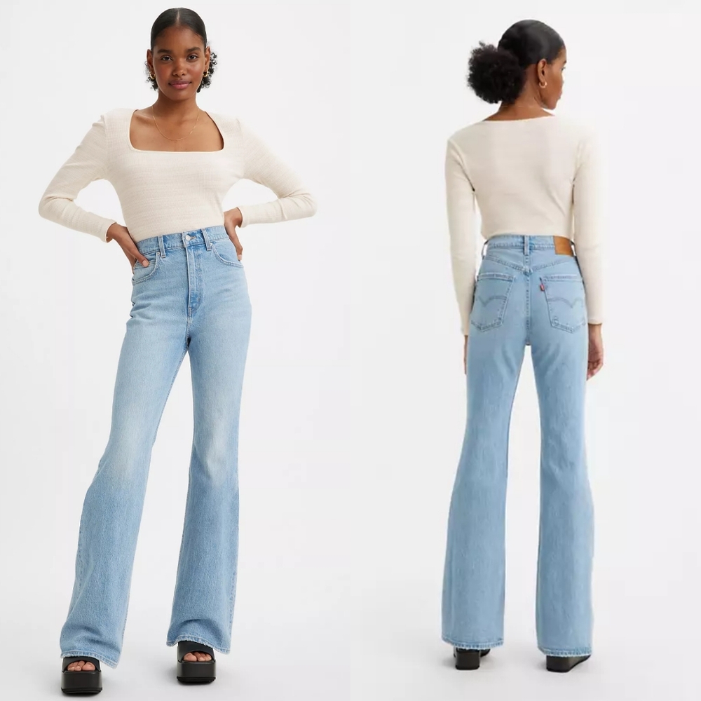 Levi's Light Blue Flare & Wide Leg Jeans